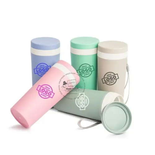 Copo Fibra de Bambu Personalizado 350ml