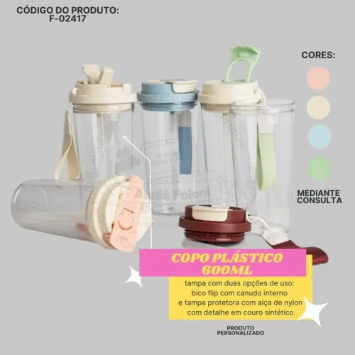 Copo Plástico 600ml Personalizado