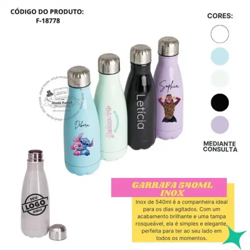 Garrafa 540ml Inox Personalizada