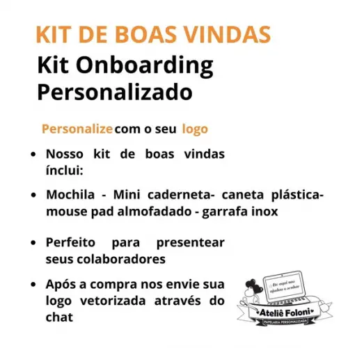 Kit Boas Vindas 5 Peças Personalizado
