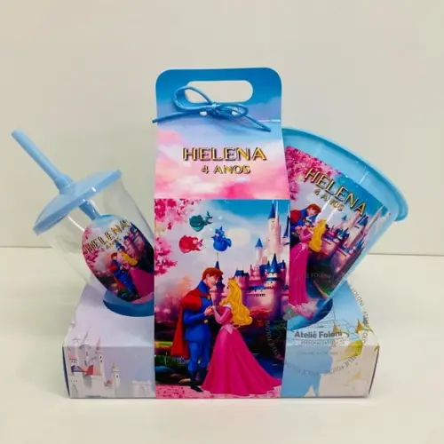 Kit Cinema na Caixa com Alça a Bela Adormecida