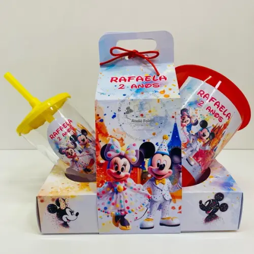 Kit Cinema na Caixa com Alça Disney Aquarela