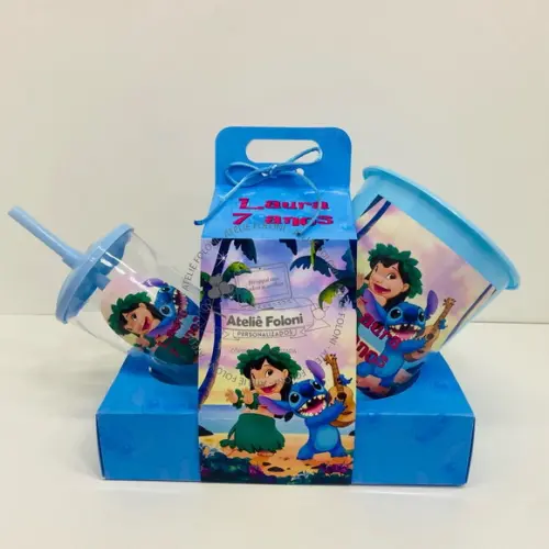 Kit Cinema na Caixa com Alça Lilo e Stitch