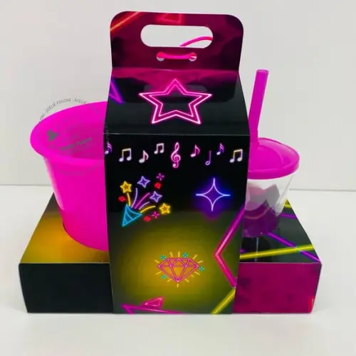 Kit Cinema na Caixa com Alça Neon