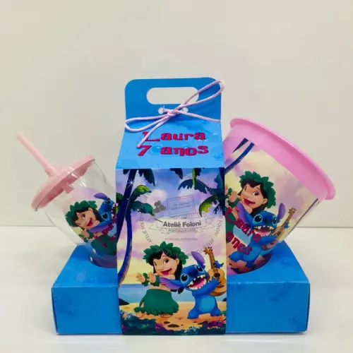 Kit Cinema na Caixa com Alça Lilo e Stitch