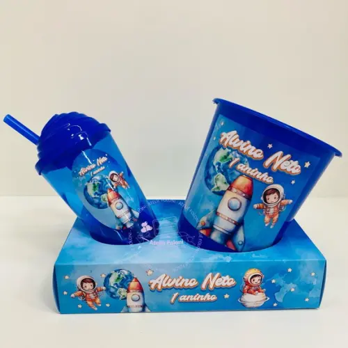 Kit Cineminha na Caixa Astronauta Aquarela