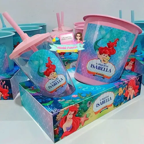 Kit Cineminha na Caixa Ariel (pequena Sereia) sem Alça
