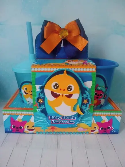 Kit Cineminha na Caixa Baby Shark