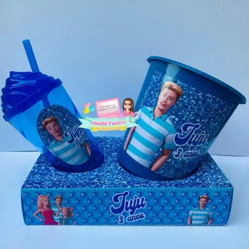 Kit Cineminha na Caixa Barbie e Ken