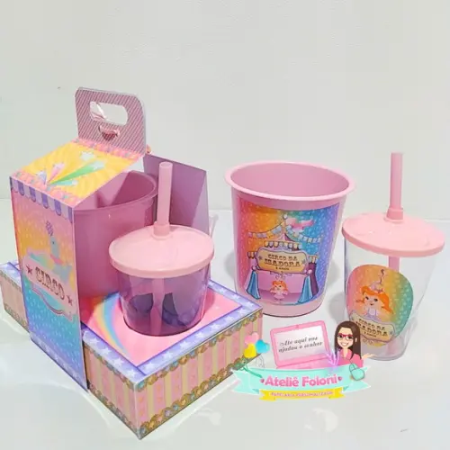 Kit Cineminha na Caixa Circo Rosa