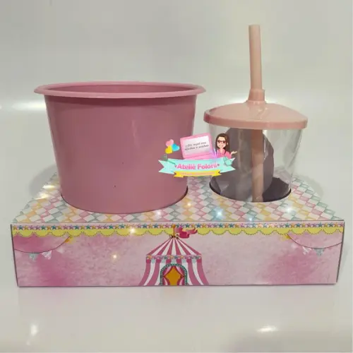 Kit Cineminha na Caixa Circo Rosa