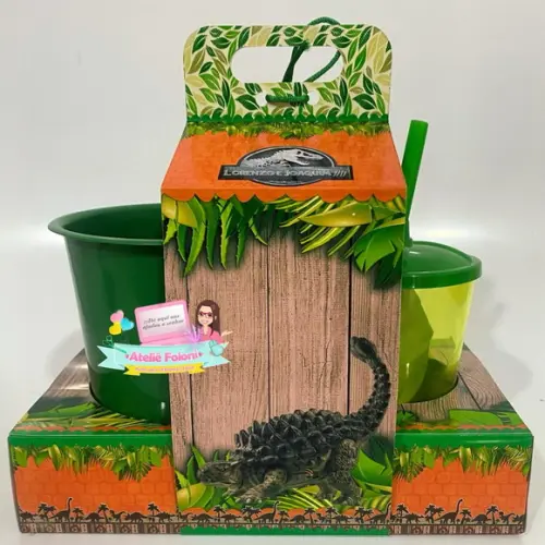 Kit Cineminha na Caixa com Alça Jurassic