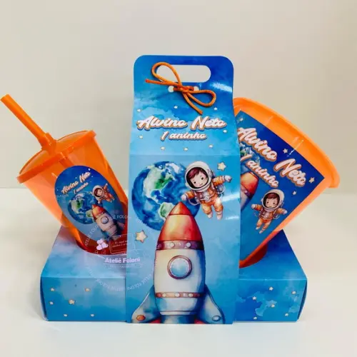 Kit Cineminha na Caixa com Alça Astronauta