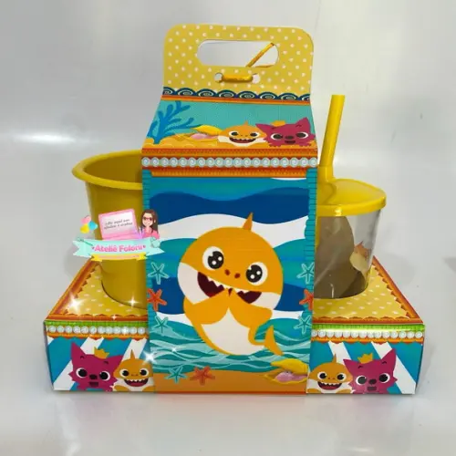 Kit Cineminha na Caixa com Alça Baby Shark