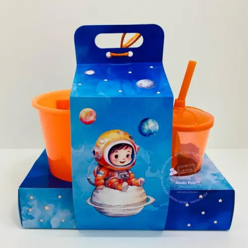 Kit Cineminha na Caixa com Alça Astronauta