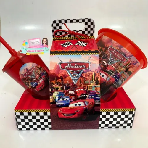 Kit Cineminha na Caixa com Alça Carros