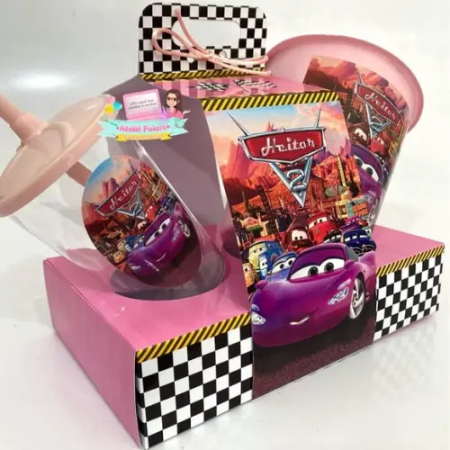 Kit Cineminha na Caixa com Alça Carros