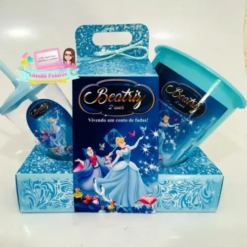 Kit Cineminha na Caixa com Alça Cinderella