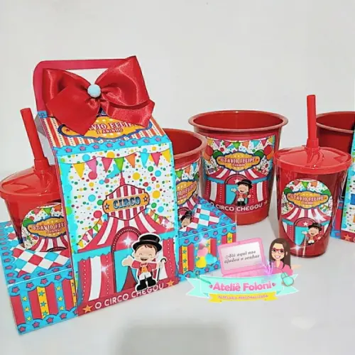 Kit Cineminha na Caixa com Alça Circo