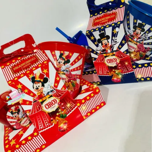 Kit Cineminha na Caixa com Alça Circo do Mickey