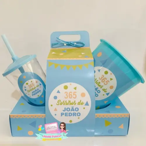 Kit Cineminha na Caixa com Alça Clean 1 Aninho