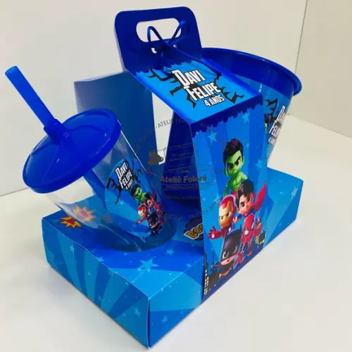 Kit Cineminha na Caixa com Alça Heróis