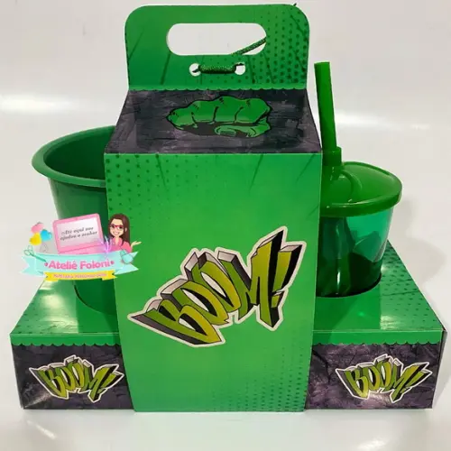 Kit Cineminha na Caixa com Alça Hulk
