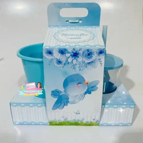 Kit Cineminha na Caixa com Alça Jardim Encantado