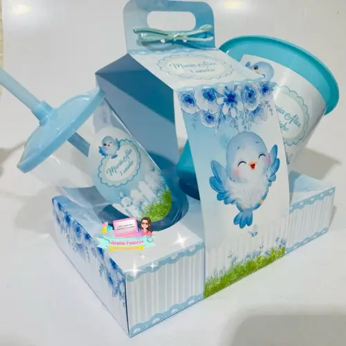Kit Cineminha na Caixa com Alça Jardim Encantado