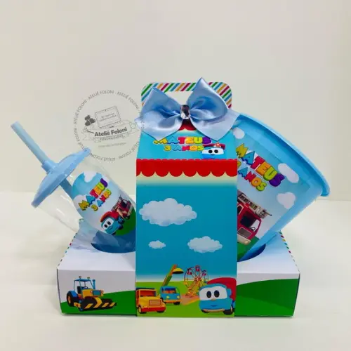 Kit Cineminha na Caixa com Alça Léo o Caminhão