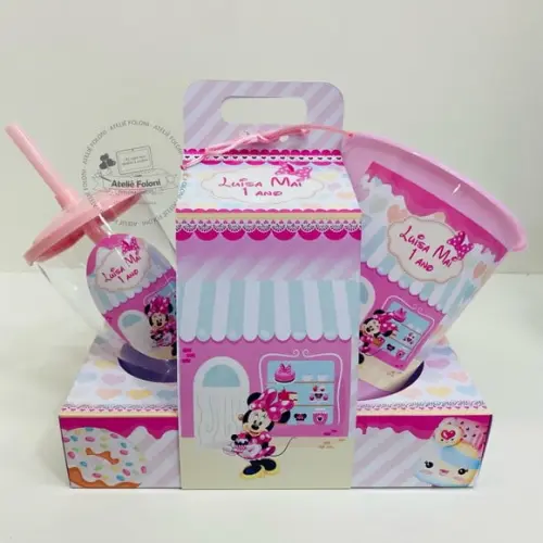 Kit Cineminha na Caixa com Alça Minnie Confeitaria