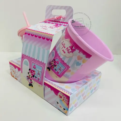 Kit Cineminha na Caixa com Alça Minnie Confeitaria