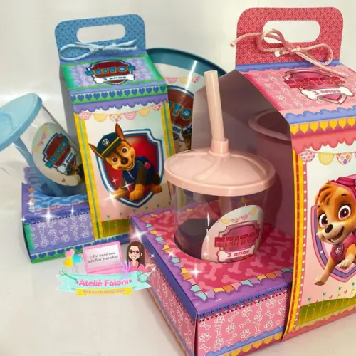 Kit Cineminha na Caixa com Alça Patrulha Canina