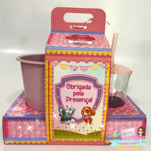 Kit Cineminha na Caixa com Alça Patrulha Canina