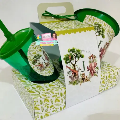 Kit Cineminha na Caixa com Alça Safari Selva