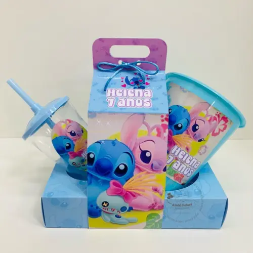 Kit Cineminha na Caixa com Alça Stitch