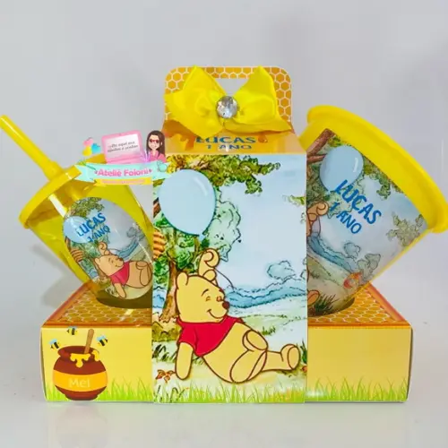 Kit Cineminha na Caixa com Alça Ursinho Pooh
