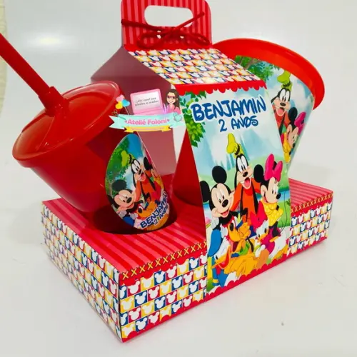 Kit Cineminha na Caixa com Alça Turma do Mickey
