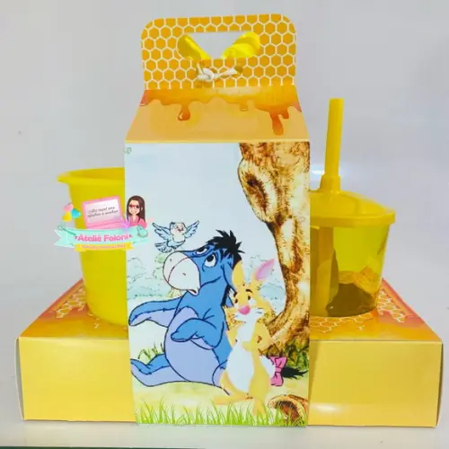Kit Cineminha na Caixa com Alça Ursinho Pooh