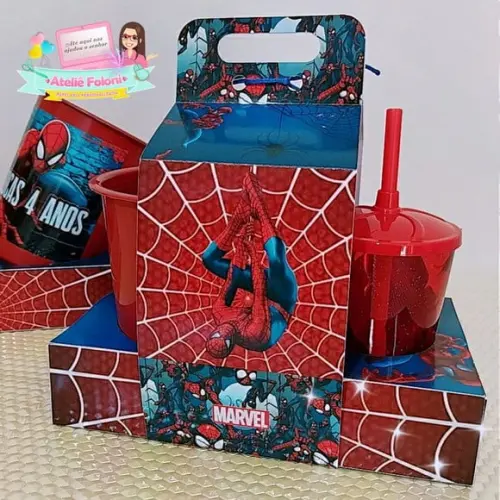 Kit Cineminha na Caixa Homem Aranha
