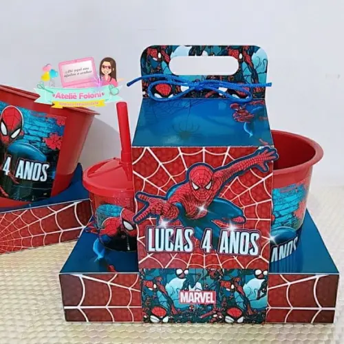 Kit Cineminha na Caixa Homem Aranha
