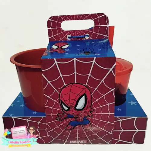 Kit Cineminha na Caixa Homem Aranha com Alça