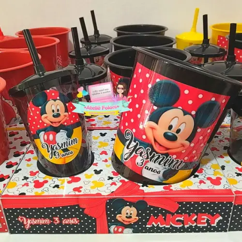 Kit Cineminha na Caixa Minnie e Mickey sem Alça
