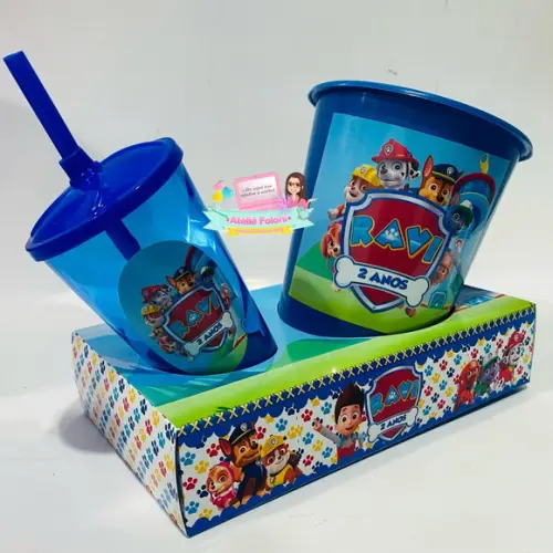 Kit Cineminha na Caixa Patrulha Canina