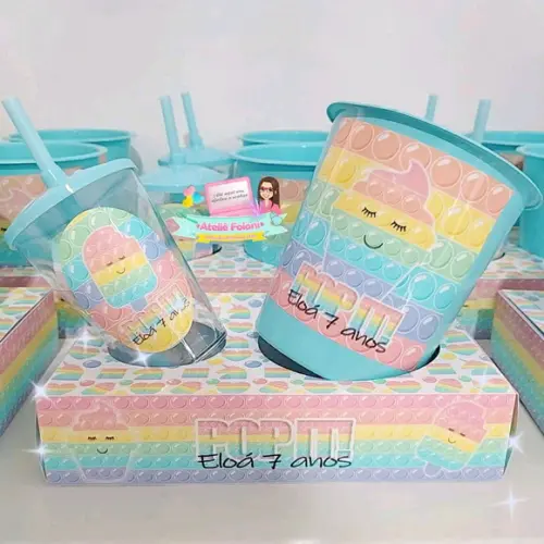Kit Cineminha na Caixa Pop It Candy