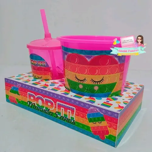 Kit Cineminha Na Caixa Pop It