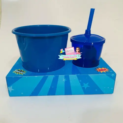Kit Cineminha na Caixa sem Alça Heróis Baby Cute