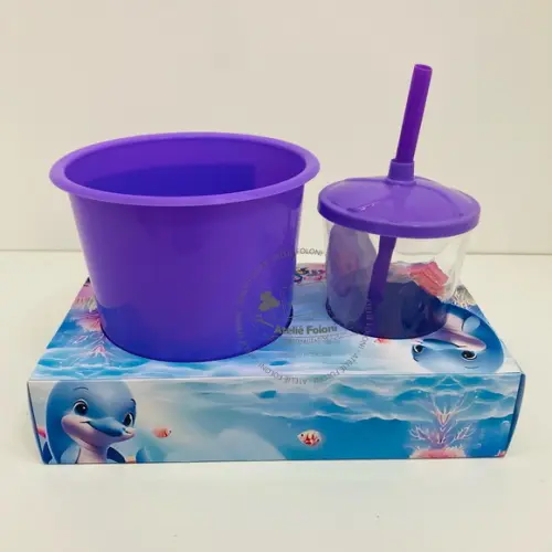 Kit Cineminha na Caixa sem Alça Skye Coral Sereia