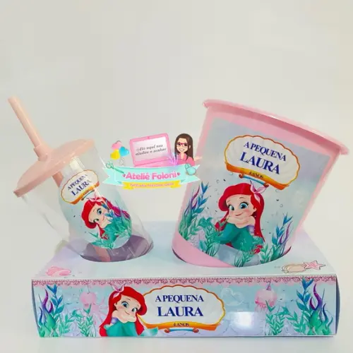 Kit Cineminha na Caixa Sereia Cute