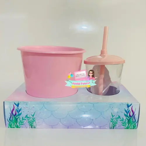 Kit Cineminha na Caixa Sereia Cute